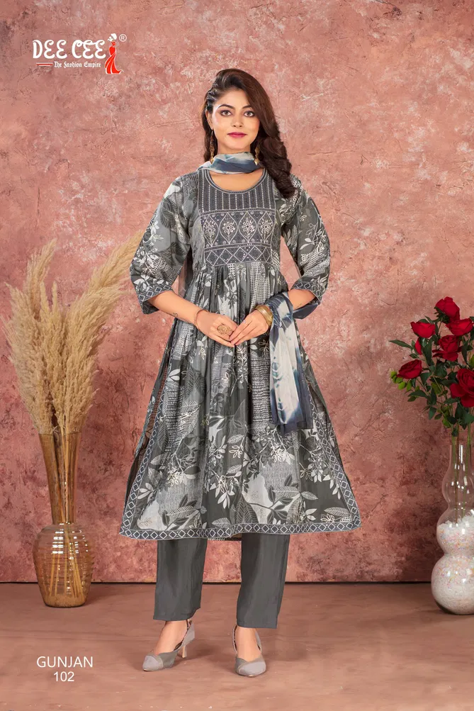 Gunjan By Deecee Modal Silk Kurti With Bottom Dupatta Suppliers In India